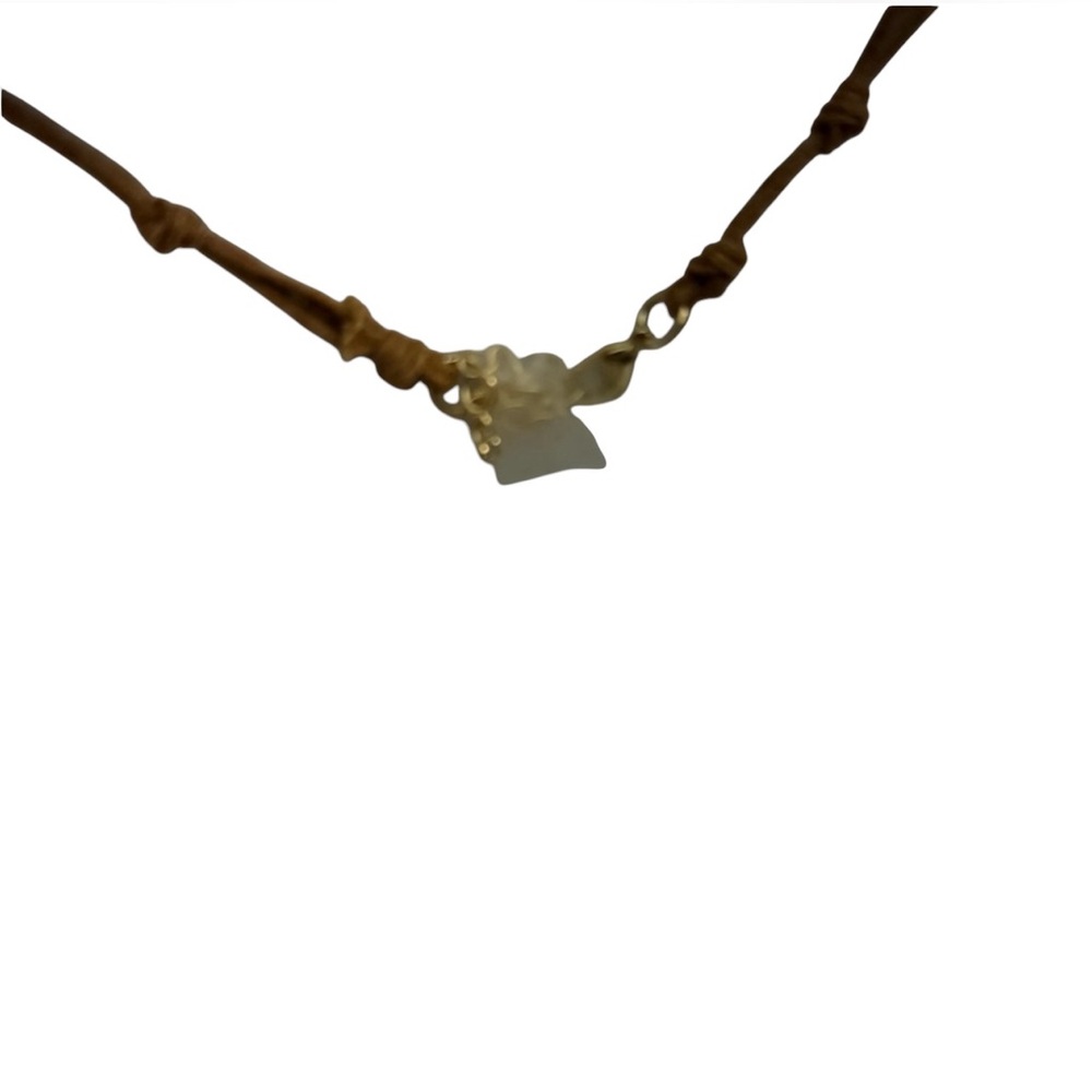 🔥NEW🔥House of Harlow 1960 Gold and Brown Shell Necklace - Picture 4 of 6